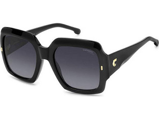 Carrera CA3004S 807 Ανδρικά Γυαλιά Ηλίου Τετράγωνα Κοκάλινα Μαύρα με Μαύρο Polarized Φακό