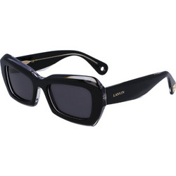 Lanvin LNV662S-010 Γυναικεία Γυαλιά Ηλίου Πεταλούδα Κοκάλινα Μαύρα με Μαύρο Polarized Φακό