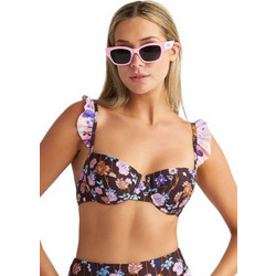 BLU4U Bikini Top Floral Σοκολατί Πολύχρωμο 24366172C-18