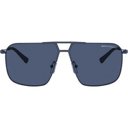 Armani Exchange AX2050S 609980 Ανδρικά Γυαλιά Ηλίου Aviator Μεταλλικά Μπλε με Μπλε Polarized Φακό