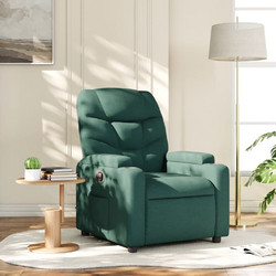 vidaXL Πολυθρόνα με Υποπόδιο Ανακλινόμενη Πράσινη 372447