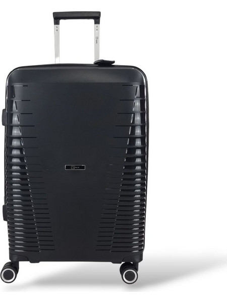 Rain RB8018-24 Βαλίτσα Μεσαία 65x43x25cm με 4 Ρόδες Μαύρη