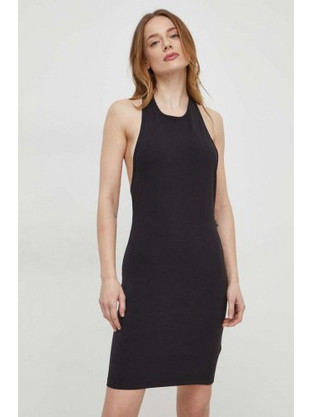 Calvin Klein Mini Καλοκαιρινό Φόρεμα για Γάμο / Βάπτιση Μαύρο KW0KW02480-BEH