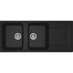 Elleci Life 500 Ένθετος Νεροχύτης Γρανίτη Granitek Nero 116x50cm