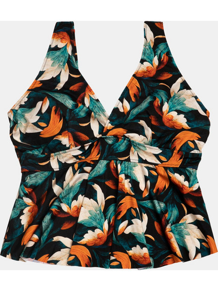 Rock Club Bikini Top Floral Κυπαρισσί Πορτοκαλί BP-1637
