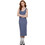 Urban Classics Midi Καλοκαιρινό Καθημερινό Φόρεμα Μπλε TB6190-02428
