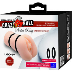 Crazy Bull Leona Pocket Pussy & Sleeve Αυνανιστήρι Flesh