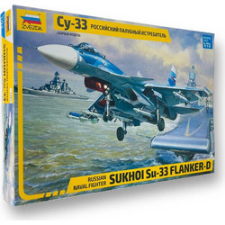 Zvezda SU-33 Συναρμολογούμενο Πλαστικό Μοντέλο Αεροπλάνου 1:72