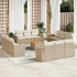 vidaXL Σετ Σαλόνι Κήπου Rattan 13τμχ Μπεζ 3255869
