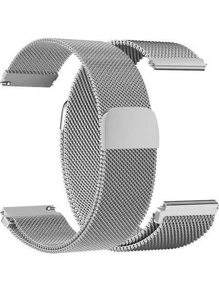 Hoco WH02 Simple Beauty Λουράκι Μεταλλικό Silver (Universal 20mm)