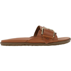 UGG Solivan Δερμάτινα Γυναικεία Σανδάλια Ταμπά 1128630-TLTH