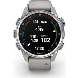 Garmin Descent Mk3 Stainless Steel With Fog Grey 43mm Καταδυτικό Ρολόι