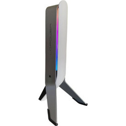 LC-Power Επιτραπέζια Βάση Ακουστικών Gaming με RGB & Θύρα USB White