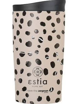 Estia Travel Mug Leopard Taupe 350ml