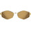 Marc Jacobs MARC496/S RHLVP Γυαλιά Ηλίου Πολυγωνικά Μεταλλικά Χρυσά με Καφέ Polarized Φακό
