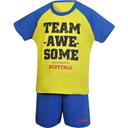 BodyTalk Παιδικό Σετ για Αγόρι Καλοκαιρινό Lime Royal Blue 171-737799-00638