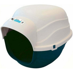 M-Pets Igloo Large Σπιτάκι Σκύλου Πλαστικό Λευκό Μπλε 100x71x67cm