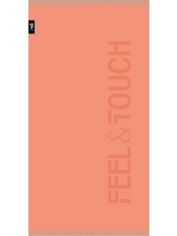 Feel & Touch Sunny Πετσέτα Θαλάσσης Κοραλί 90x180cm