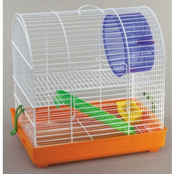 Domus Molinari Criceto Small Bianca Κλουβί για Χάμστερ Πορτοκαλί 33x21x33cm