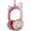 ME17 Unicorn Ασύρματα Bluetooth Παιδικά Ακουστικά On Ear Λευκά