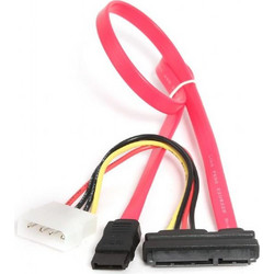 Cablexpert Καλώδιο Σκληρού Δίσκου 7-Pin SATA III to 4-Pin Molex Male & 22-Pin SATA 0.35m Red