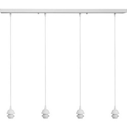 Heronia Lighting Raga 4/L Κρεμαστό Φωτιστικό Οροφής Ράγα Πολύφωτο E27 Λευκό 06-0213
