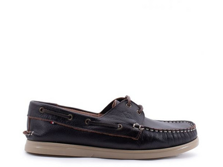 ACE Ανδρικά Μοκασίνια Boat Shoes Δερμάτινα Navy Μπλε 4000