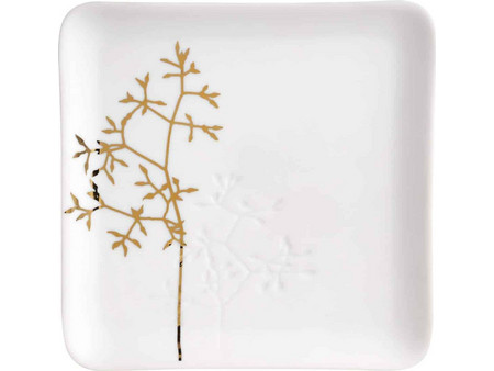 Raeder Gold Twing Πιάτο Ρηχό Πορσελάνης Τετράγωνο 13x13cm RD0015171