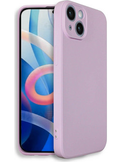 Bodycell Square Liquid Silicon Back Cover Light Violet (iPhone 14 Plus)