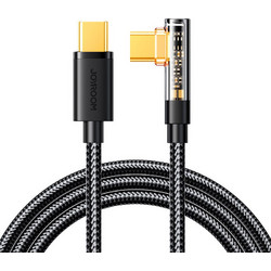 Joyroom CC100A6 Angle 90° Braided USB-C to USB-C 100W 1.2m Black 6956116725860