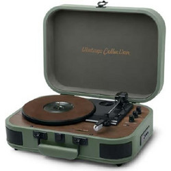 Muse MT-201OB Πικάπ Βαλιτσάκι με Ηχεία Bluetooth & USB Green