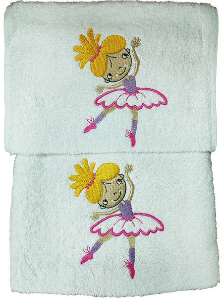 Joli Girl Dance Σετ Βρεφικές Πετσέτες 2τμχ 500gr/m²
