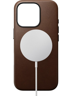 Nomad Traditional Leather Back Cover Brown (iPhone 16 Pro Max)