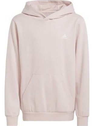 Adidas Essentials Small Logo Feel Cozy Παιδικό Φούτερ με Κουκούλα Nude JF8745
