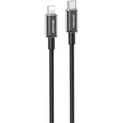 Awei CL-148L Braided USB-C to Lightning Cable 30W 1m Black 841268887891400