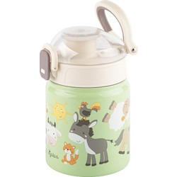Sigikid Φάρμα Παιδικό Παγούρι Θερμός Ανοξείδωτο BPA Free Πράσινο Mint 400ml