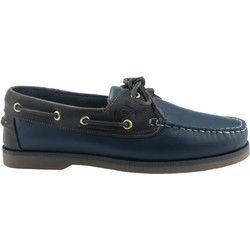 Commanchero Ανδρικά Μοκασίνια Boat Shoes Δερμάτινα Navy Μπλε 2007-327