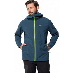 Jack Wolfskin Feldberg Αθλητικό Ανδρικό Μπουφάν Χειμωνιάτικο Softshell Αδιάβροχο Αντιανεμικό Πετρόλ 1306922-1274