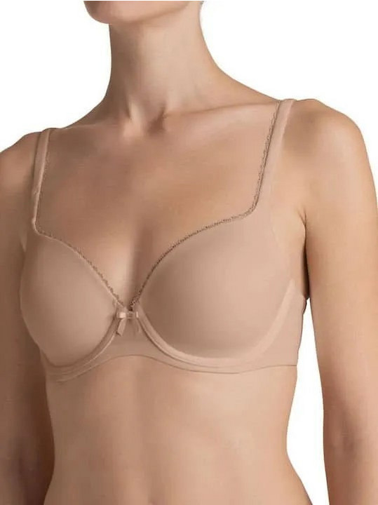 Triumph Perfectly Soft Σουτιέν με Ελαφριά Ενίσχυση με Μπανέλα Μπεζ 10131358-6106