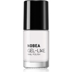 Nobea Day to Day Gel Like Snow White N57 Gloss Βερνίκι Νυχιών Μακράς Διαρκείας 6ml