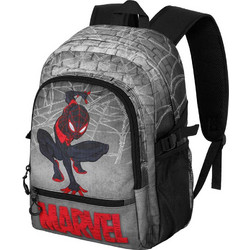 Karactermania Spiderman Fan Fight Σχολική Τσάντα Πλάτης Δημοτικού Γκρι 06339