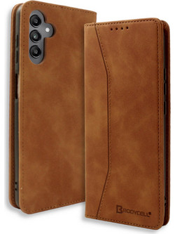Bodycell Pu Leather Book Brown (Samsung Galaxy A35 5G)