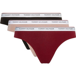 Tommy Hilfiger Βαμβακερά Γυναικεία String 3Pack UW0UW04894-0R3