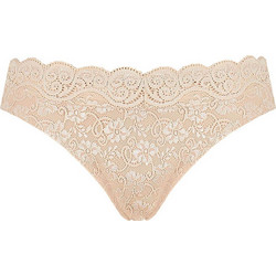 Triumph Amourette 300 Magic Ψηλόμεσο Γυναικείο Slip με Δαντέλα Μπεζ 10158148-0026