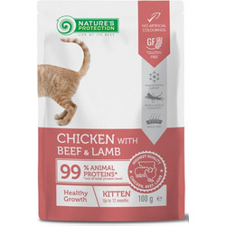 Nature's Protection Kitten Growth with Chicken, Beef & Lamb 100gr