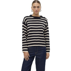 Vero Moda Γυναικεία Πλεκτή Μπλούζα Μαύρη Λευκή 10310474