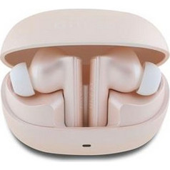 Guess Capsule Printed Logo Ακουστικά Bluetooth In Ear Pink