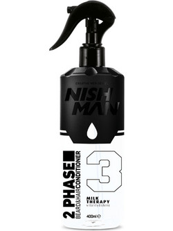 Nish Man 2 Phase 03 Milk Therapy Conditioner Καθαριστικό για Γένια 400ml