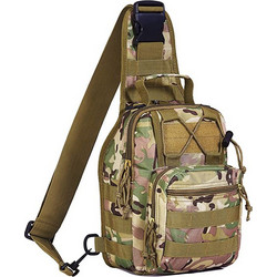 Mijo Ανδρική Τσάντα Στήθους Χακί M-1030 Camo