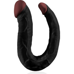 NMC Hoodlum Dong U-Shaped Διπλό Dildo 40.6cm Μαύρο